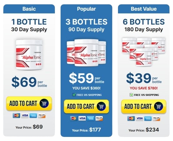 Alpha Tonic-Pricing Details