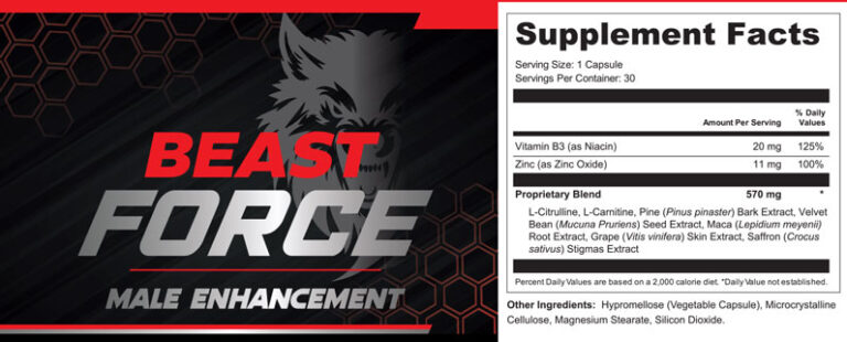 Beast Force Supplement Fact