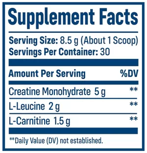 Nativepath Native Creatine Supplement Facts